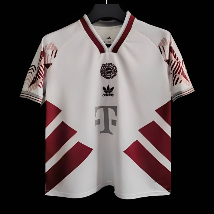 25/26 Bayern Munich White/Wine Special Jersey