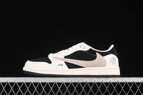 Nike Travis Scott x Fragment Design x Air Jordan 1 Low OG SP AJ1 Low Top Casual Sneakers - XS2024-047