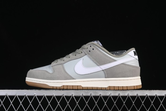 Nike SB Dunk Low Grey White Low-Top Casual Skate Shoes - IB6399-002