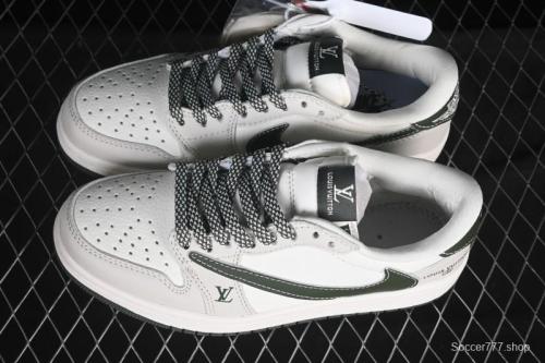 Nike Travis Scott x Fragment Design x Air Jordan 1 Low OG SP AJ1 Low Top Casual Sneakers - JW1188-150