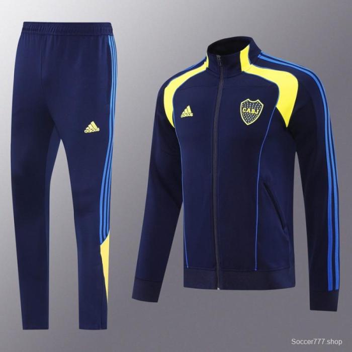25/26 Boca Juniors Navy Full Zipper Jacket + Long Pants