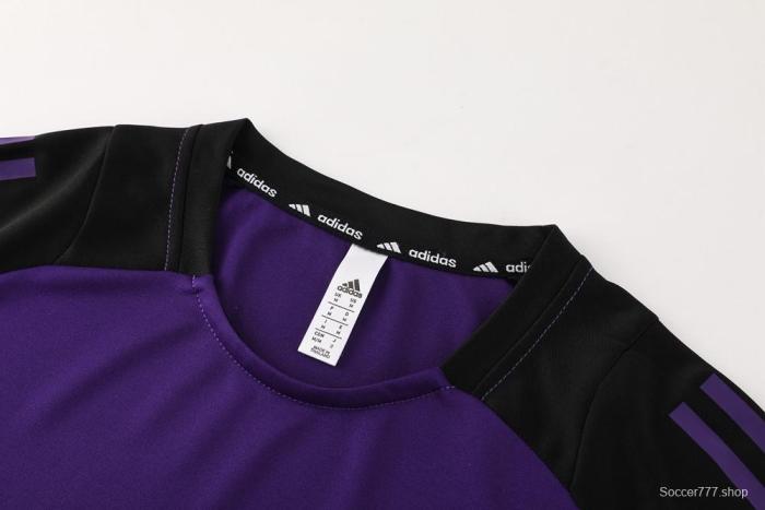 2025 Germany Purple Short Sleeve+Soccer Shorts