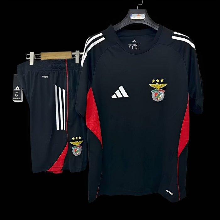 25/26 Benfica Black Training Jersey + Shorts