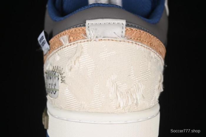 Nike Air Jordan 1 Low Retro Basketball Shoes Panda Mischief Pioneer Knight Brown Grey - 553558-414