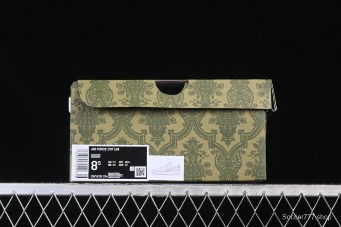 Nike Air Force 1 '07 Low Gucci Collaboration Ghost Face Beige Gray Casual Sneakers - QW5836-024