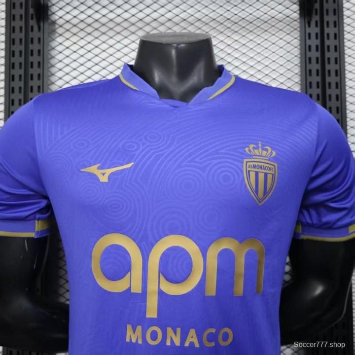 Player Version 25/26 Monaco Away Blue Jersey