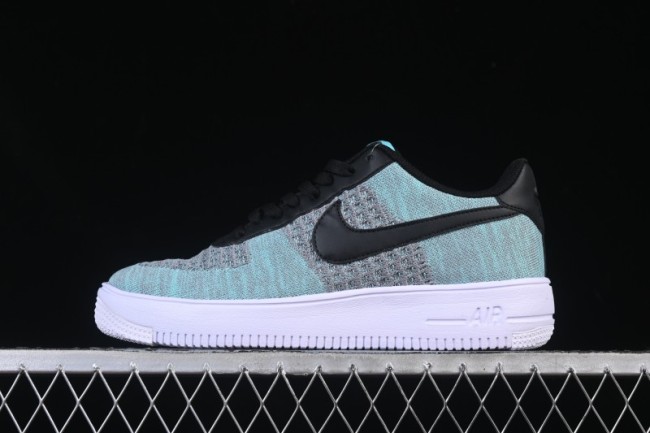 Nike Air Force 1'07 Low Flyknit Black Green Casual Sneakers - CI0051-600