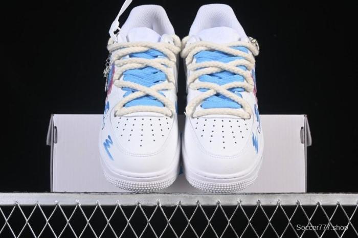 Nike Air Force 1'07 Low Libra Hand-Painted Zodiac Series Low-Top Casual Sneakers - 9231023