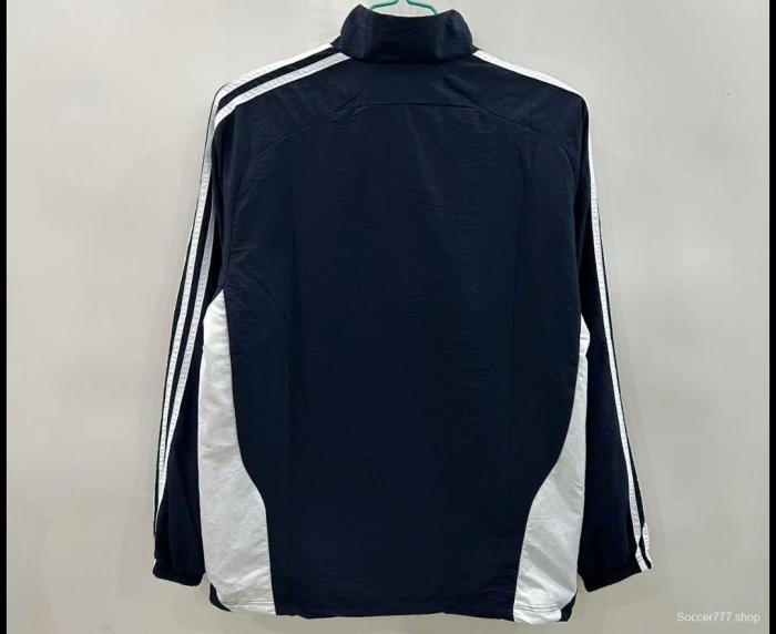 25/26 Real Madrid Black/White Windbreaker