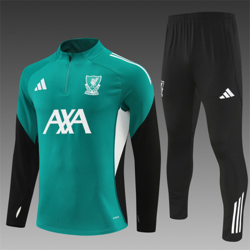 25/26 Liverpool Green Half Zipper Jacket+Long Pants