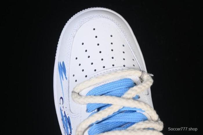 Nike Air Force 1'07 Low Libra Hand-Painted Zodiac Series Low-Top Casual Sneakers - 9231023