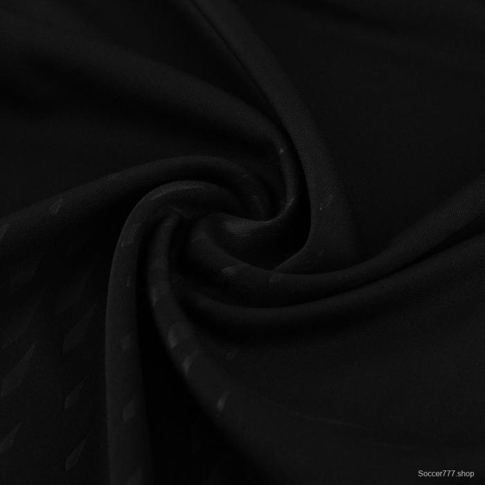 25/26 Manchester United Black Half Zipper Jacket+Long Pants