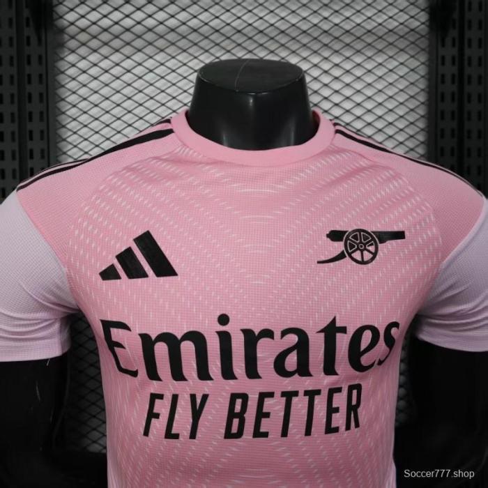 Player Version 25/26 Arsenal Pink Pre-Match Jersey