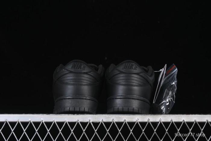 Nike SB Dunk Low Pro ISO Triple Black Skate Shoes - FJ1674-001