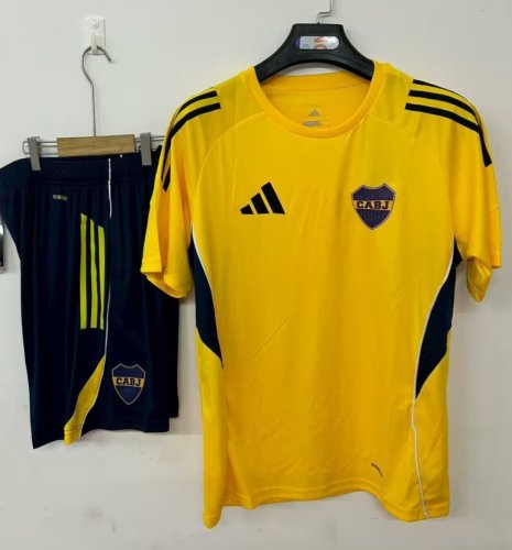 25/26 Boca Juniors Pre-Match Jersey Yellow+ Shorts