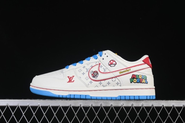 Nike SB Dunk Low Mario Triple Collaboration Custom Low-Top Casual Skate Shoes - SC0601-472