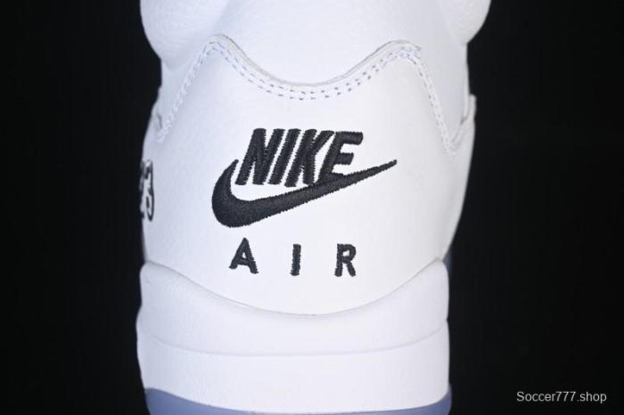 Nike Air Jordan 5 Retro White Metallic Basketball Shoes - HQ7978-103