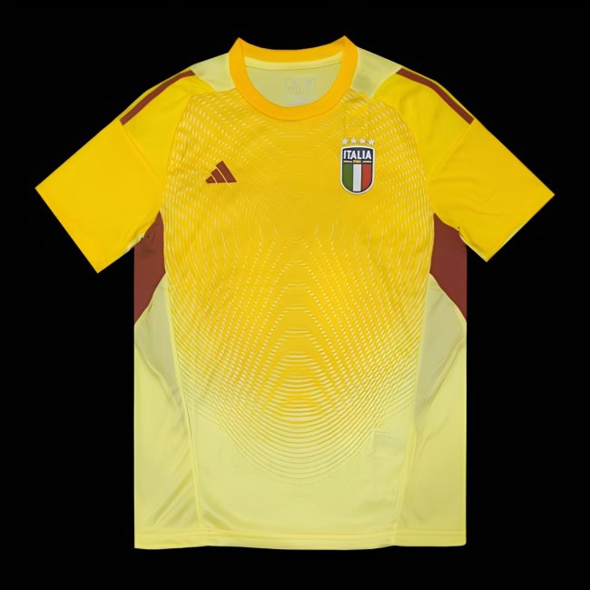 2025 Italy Yellow Goalkeeper Jersey