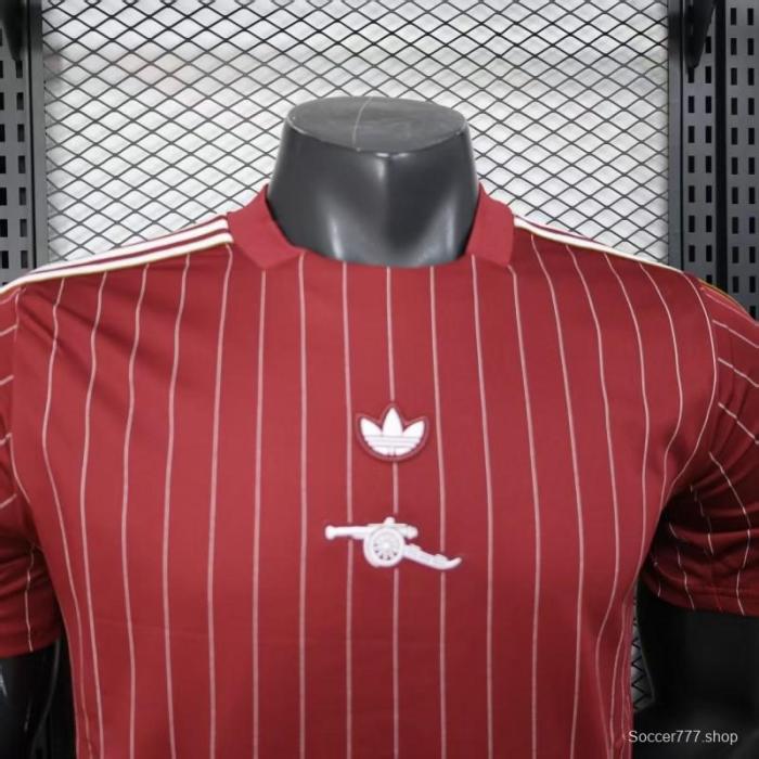 Player Version 25/26 Arsenal Wine Casual Jersey