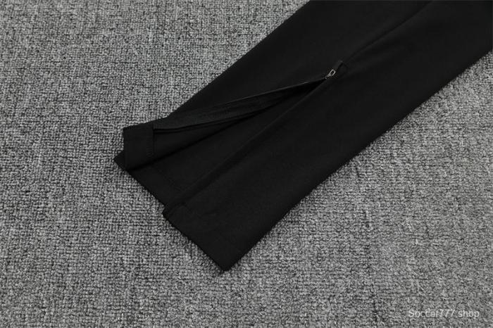 25/26 Manchester City Black Half Zipper Jacket+Long Pants