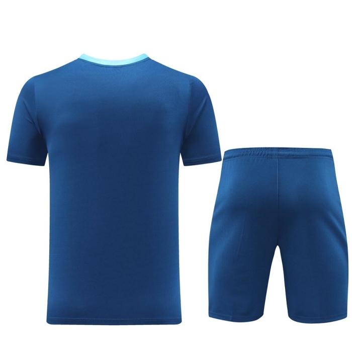 2025 Portugal Royal Blue Short Sleeve+Soccer Shorts