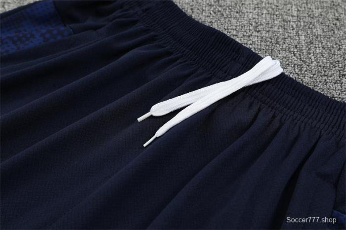 25/26 Olympique de Marseille Royal Blue Camouflage with XS Short Sleeve+Soccer Shorts