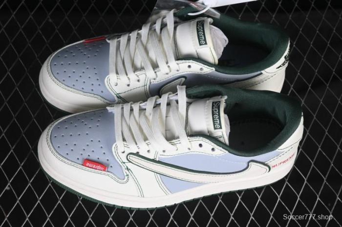 Nike Travis Scott x Fragment Design x Air Jordan 1 Low OG SP AJ1 Low Top Casual Sneakers - JW1188-149