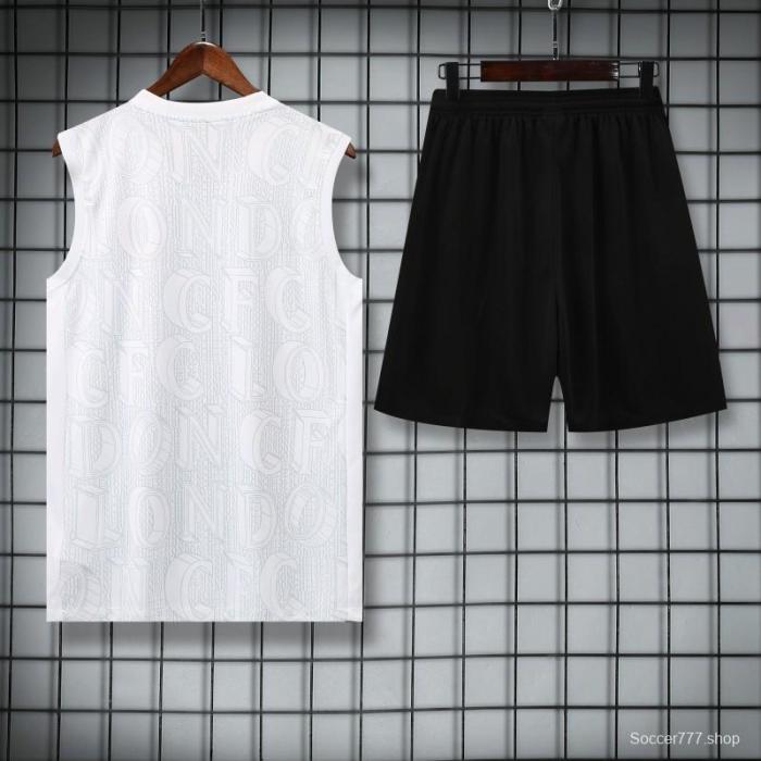 25/26 Chelsea White Vest Jersey+Shorts