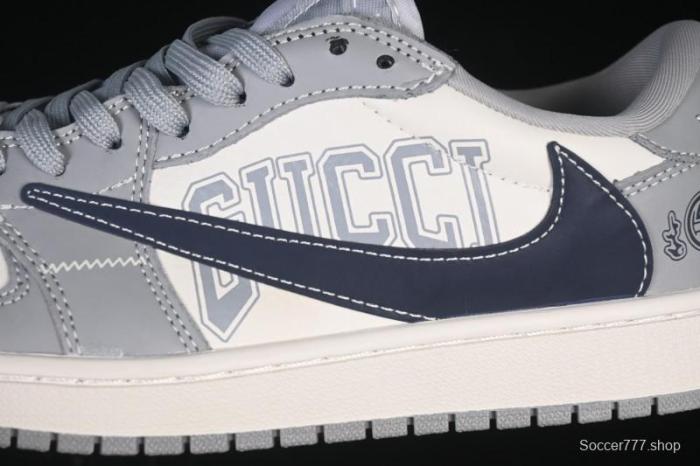 Nike Travis Scott x Fragment Design x Air Jordan 1 Low OG SP AJ1 Low-Top Casual Sneakers - LD2025-023