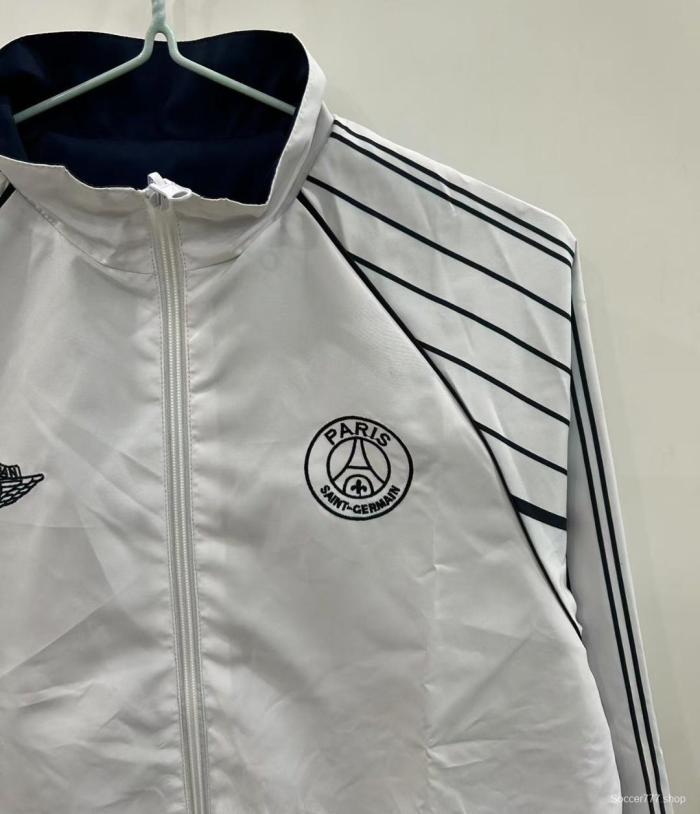 25/26 PSG Reversible White/Navy  Windbreaker