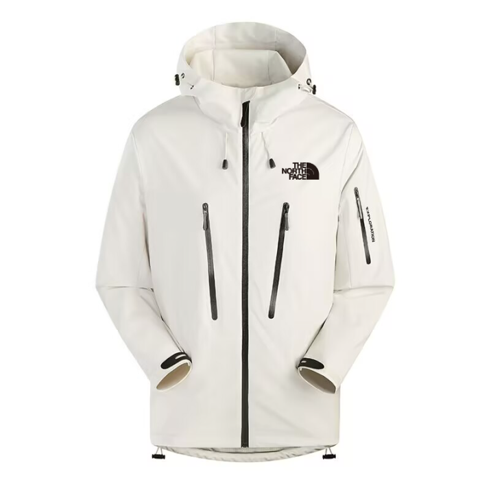 2025 The North Face Light Blue Long Waterproof Jacket