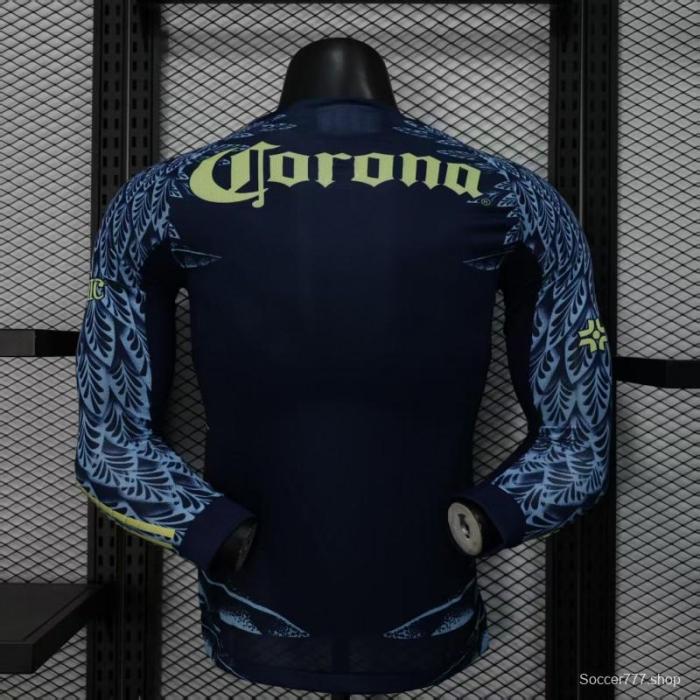 Player Version 25/26 Club America Away Long Sleeve Jersey