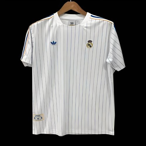 25/26 Real Madrid Adidas Original Terrace Icons WHITE Jersey