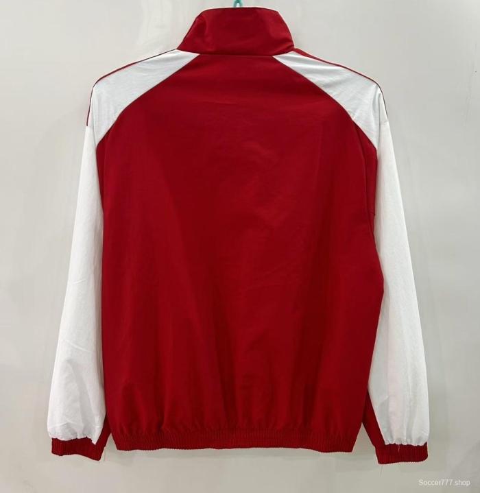25/26 Arsenal Red/White Windbreaker
