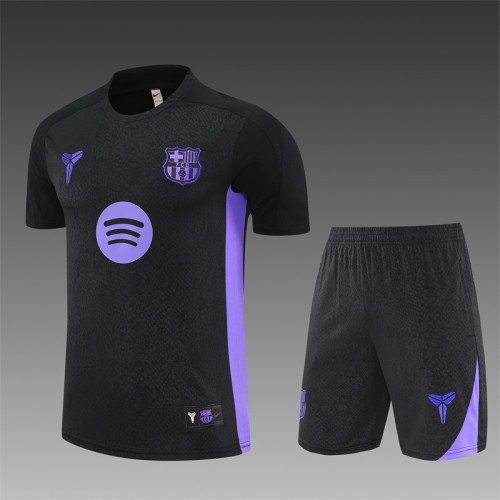 25/26 Barcelona Black Joint Edition with XS Short Sleeve+Soccer Shorts