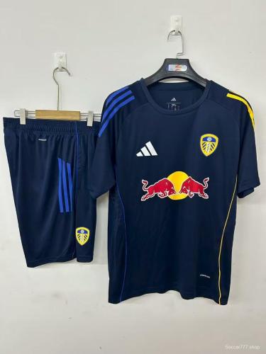 25/26 Leeds United Pre-Match Jersey Royal Blue+ Shorts