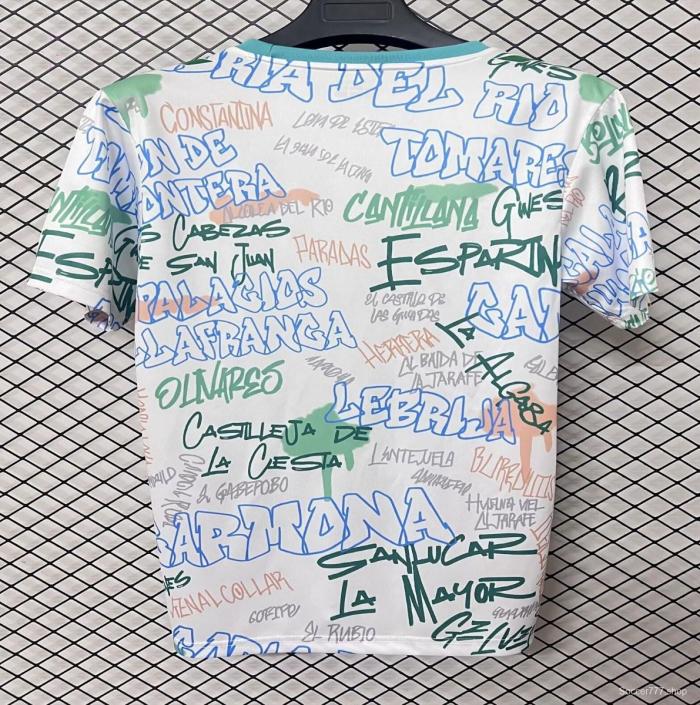 25/26 Real Betis White Graffiti Training Jersey