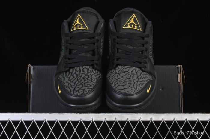 Nike Air Jordan 1 Low Elephant Print Casual Sneakers - IM6568-010