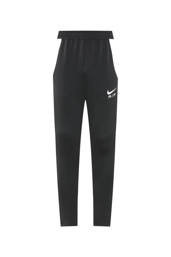 2025 Nike Air Black Tracksuit Set with Gray and White Accents Full Zipper Jacket + Long Pants