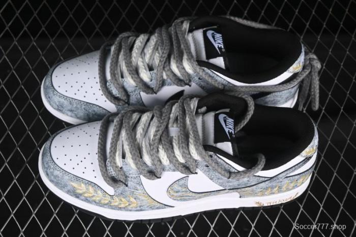 Nike SB Dunk Low Wheat Strap Low-Top Casual Skate Shoes - DD1391-100