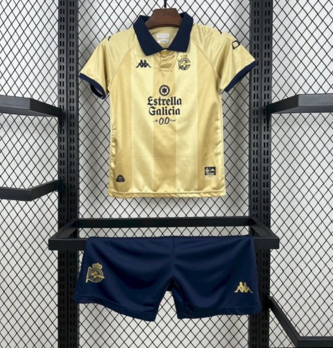 2025/26 KidsDeportivo De La Coruna 25th Anniversary Edition Kit
