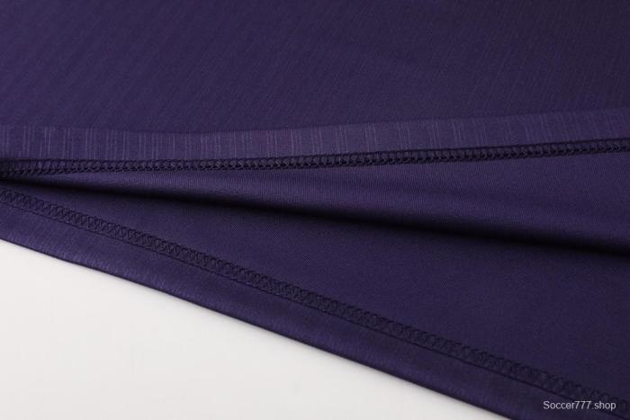 2025 England Purple Half Zipper Jacket+Long Pants