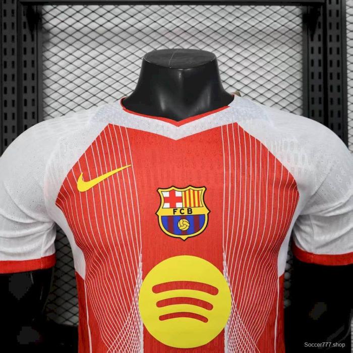 2025/26 Player Version Barcelona Orange Special Edition Jersey