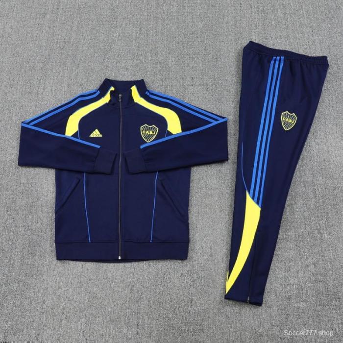 25/26 Boca Juniors Navy Full Zipper Jacket + Long Pants