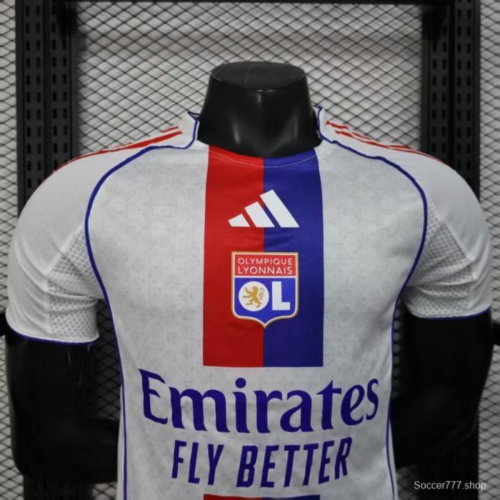 Player Version 25/26 Olympique Lyonnais Lyon Home Jersey