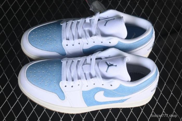 Nike Air Jordan 1 Low Denim Retro Basketball Shoes - HQ2004-400