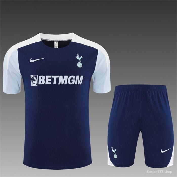 25/26 Tottenham Hotspur Royal Blue with XS Short Sleeve+Soccer Shorts