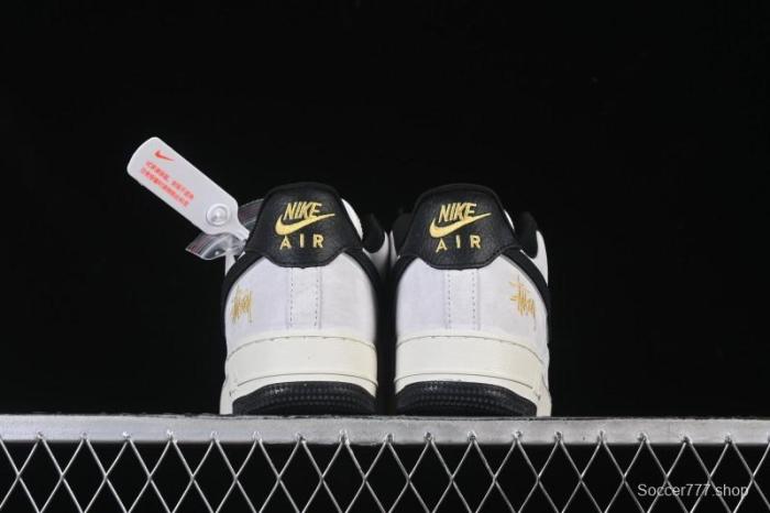 Nike Air Force 1'07 Low Casual Sneakers in White Black Gray - YF9511-805