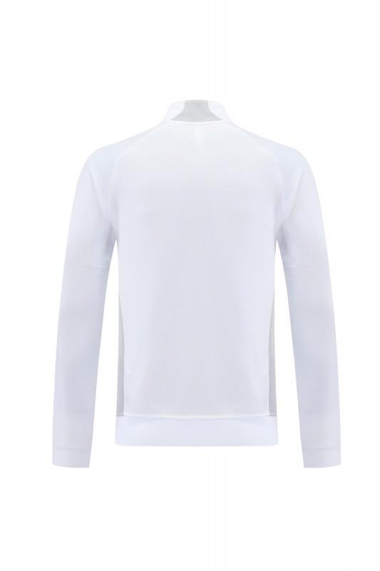 25/26 Real Madrid Grey/White Full Zipper Jacket + Long Pants