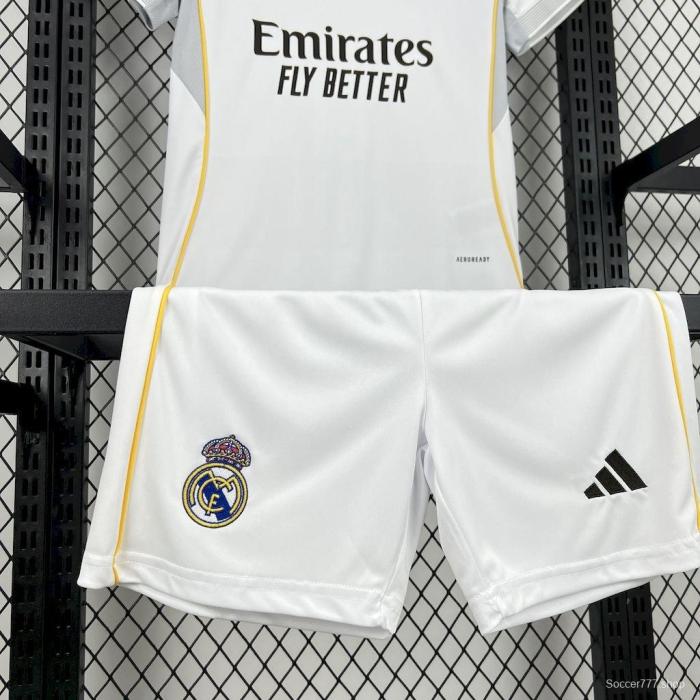 25/26 Kids Real Madrid Home Jersey